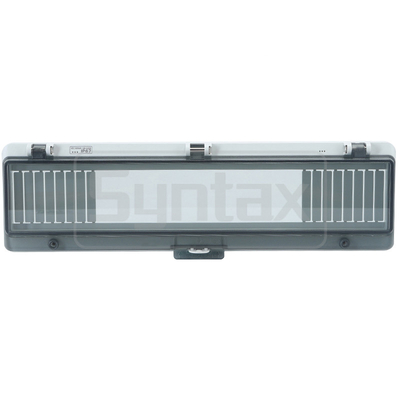 PC IP67 Waterproof Hinged Window Syntax AW18 18 Modules With Electric Cover 340*101*28mm