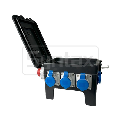 Syntax New RB13 Rubber Box 32A Three Phase Outdoor Mains Distro Box For Live Event Industry in Dubai