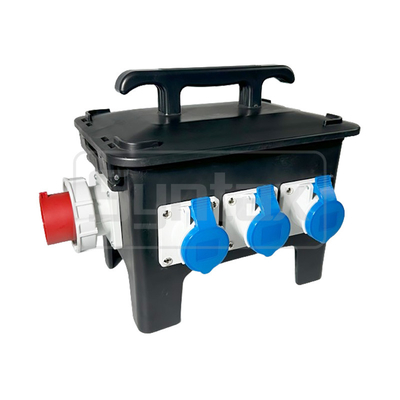 Syntax New RB13 Rubber Box 32A Three Phase Outdoor Mains Distro Box For Live Event Industry in Dubai
