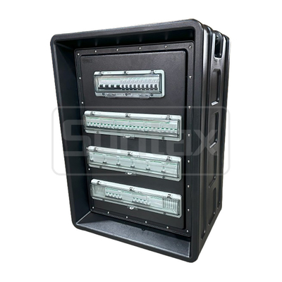 Syntax MD4 Three Phase 125A Power Distro Box In PE IP67 With Schneider Breakers For Qatar Swimming Match 630x430x900mm