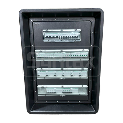 Syntax MD4 Three Phase 125A Power Distro Box In PE IP67 With Schneider Breakers For Qatar Swimming Match 630x430x900mm