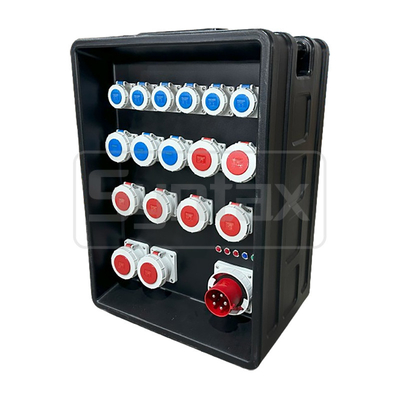 Syntax MD4 Three Phase 125A Power Distro Box In PE IP67 With Schneider Breakers For Qatar Swimming Match 630x430x900mm