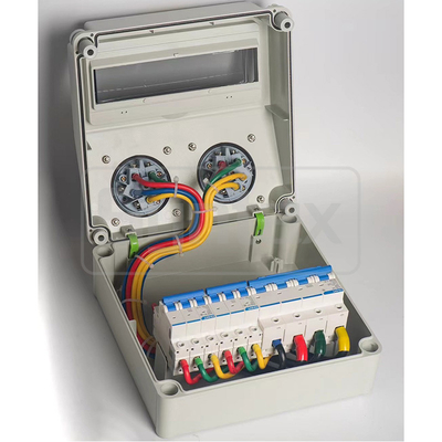 Syntax CX2 Wall Mounted Distribution Box 100AMP Three Phase Made in PC Electric Grey Stage Box 280*280*155mm