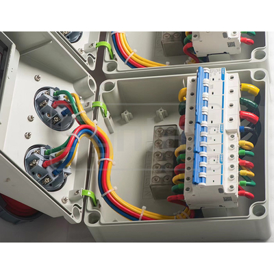 Syntax CX2 Wall Mounted Distribution Box 100AMP Three Phase Made in PC Electric Grey Stage Box 280*280*155mm