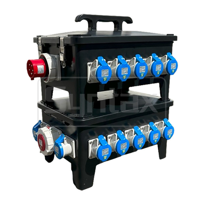 Syntax MP36 Portable Distribution Box Waterproof 32A/5P Inlet with 12 nos 16A Sockets & 1 nos 32A/5P Socket