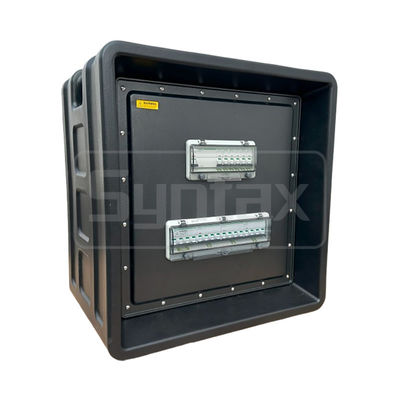 Syntax MD3 63AMP Three Phase Portable Distribution Panels HDPE IP67 With Schneider Breakers for Event Power 63x43x68cm