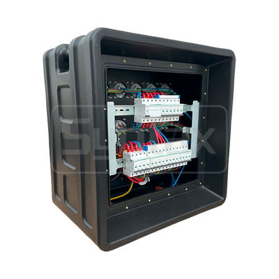 Syntax MD3 63AMP Three Phase Portable Distribution Panels HDPE IP67 With Schneider Breakers for Event Power 63x43x68cm