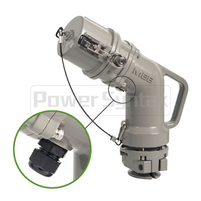 PowerSyntax Shore Power High Current Industrial Male Plug Angled Type 4P 250A 400V IP67 Part No. MB250A-AP-B