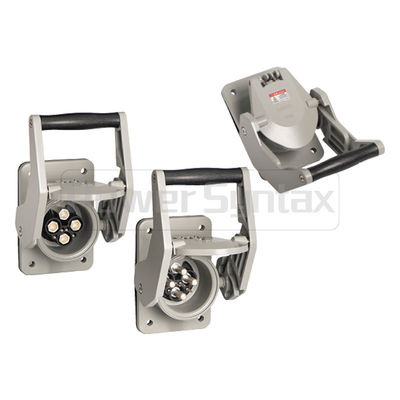 PowerSyntax Shore Power High Current Industrial Panel Mounted Male Socket 4P 350A 400V IP67 Part No. MB350A-BP
