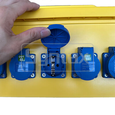 Syntax MP36 Portable Power Distribution Boxes IP67 Waterproof 125A/5P Inlet Three Phase Electric Power Distro 47.8*34*33CM
