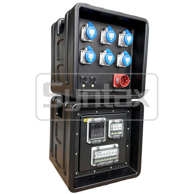 Syntax MD1 Three Phase 5P 32AMP HDPE Portable Distribution Box IP67 Waterproof for Temporary Power