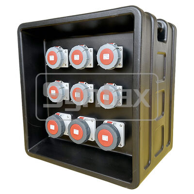 Syntax MD3 Three Phase 200A/5P 400V Event Power Distribution Board HDPE IP67 Waterproof With Schneider MCCB 630x430x680mm