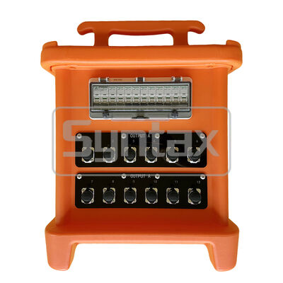 Syntax MK2 Portable Power Distribution Box With 32A/5P 400v IP67 Input Inlet PE Material Fitted With Multi-functional Meter 46*46*55CM