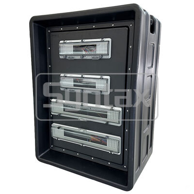 Syntax MD4 Three Phase 125AMP IP67 Waterproof HDPE Portable Power Distribution Panel Board For FIFA Sporting Events In Qatar 630x430x900mm