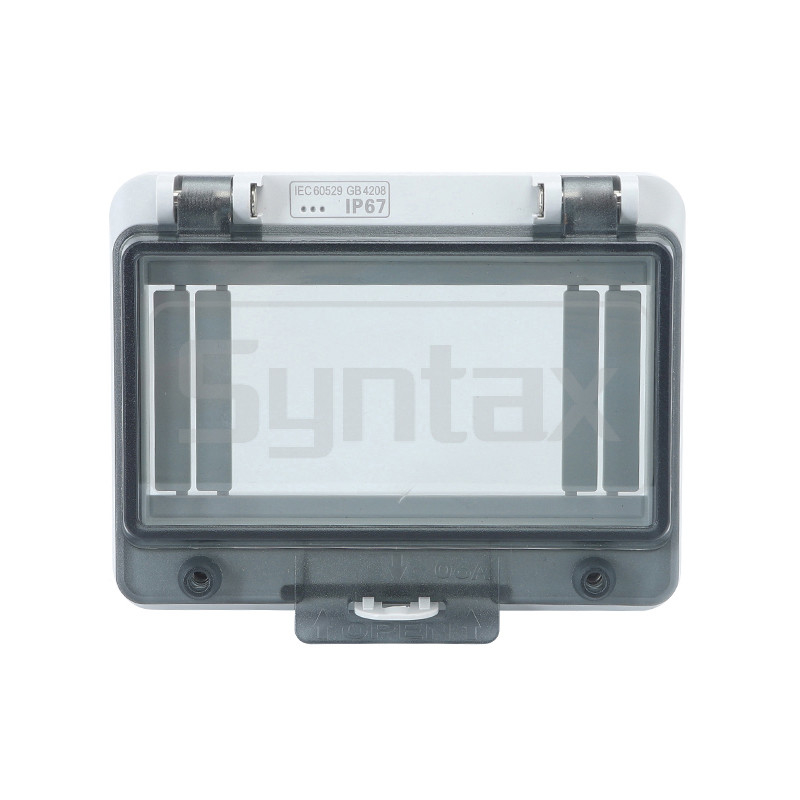 Syntax AW6 Watertight Hinged Windows 6 Modules With Lockable Protective Cover 124*101*28mm