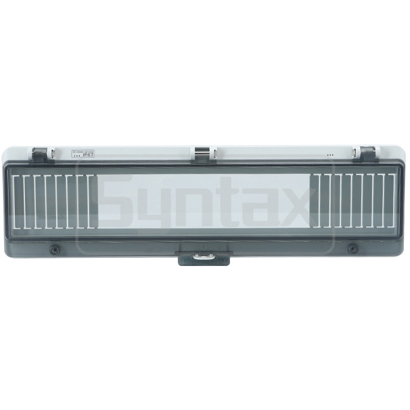 PC IP67 Waterproof Hinged Window Syntax AW18 18 Modules With Electric Cover 340*101*28mm