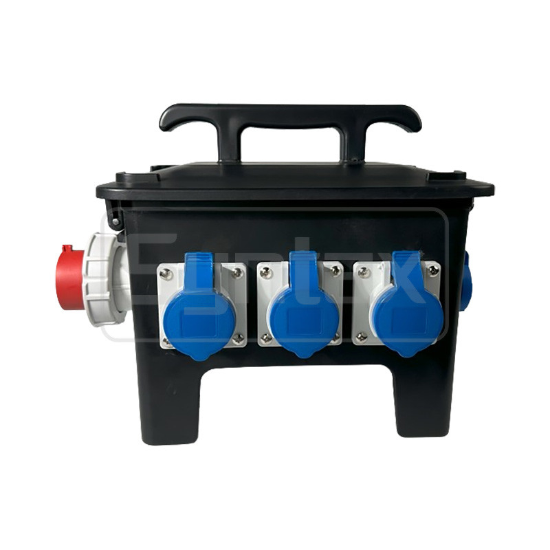 Syntax New RB13 Rubber Box 32A Three Phase Outdoor Mains Distro Box For Live Event Industry in Dubai