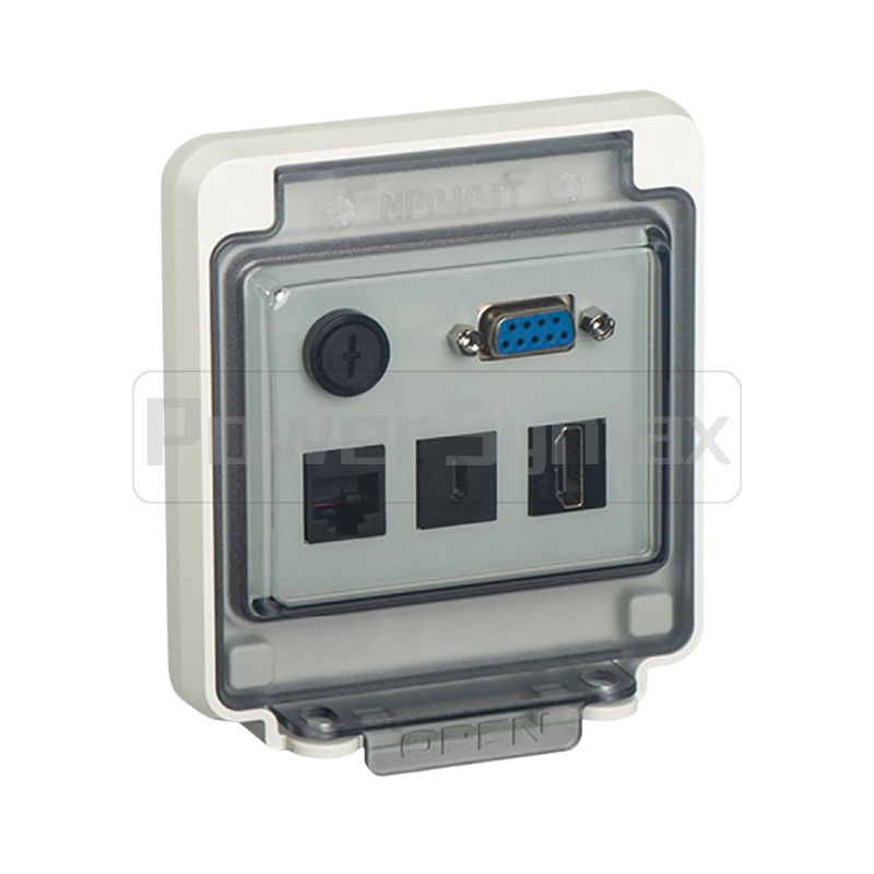 PowerSyntax IP67 Waterproof Hinged Inspection Window With Double Padlock For Customized Front Panels Part No. IF0404