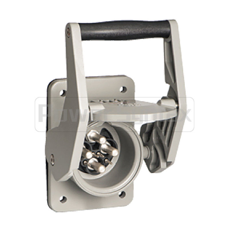 PowerSyntax Shore Power High Current Industrial Panel Mounted Male Socket 4P 350A 400V IP67 Part No. MB350A-BP