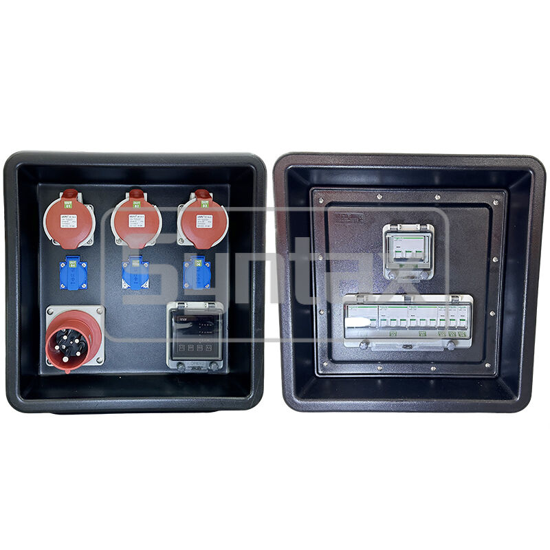 Syntax MD1 Three Phase 63A/5P HDPE Portable Distribution Box IP67 Waterproof for Stage Light Applications