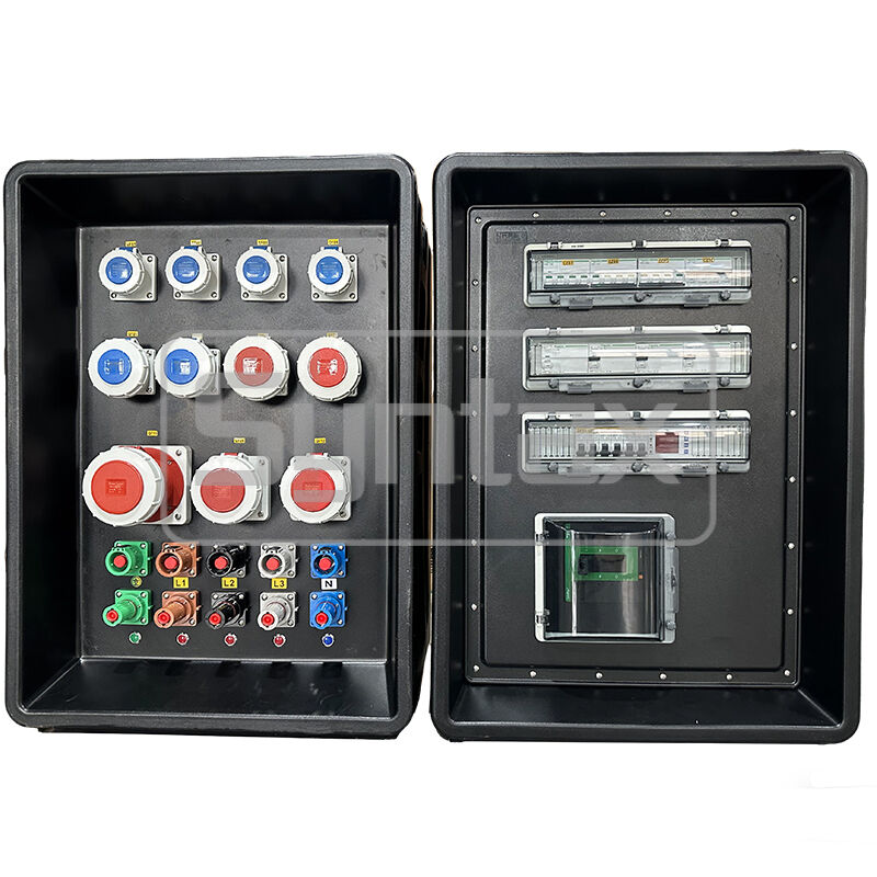 IP67 Waterproof 400AMP HDPE Portable Power Distribution Box with Wheels for FIFA Sporting Events