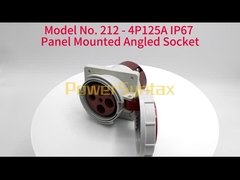 高い現在の125A 3段階の産業ソケットの傾斜のタイプ975Gの重量