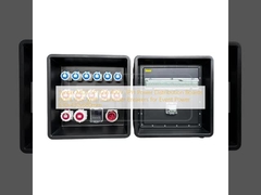 シンタックス MD3 5P 32A 400V 3PH 電源配送板 HDPE IP67 イベントパワー 630x430x680mm のシュナイダーブレーカー付き