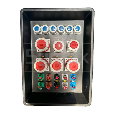 シンタックス MD4 3相 400A 電源配送箱 耐久性HDPE IP67 カタール スイミングマッチ 630x430x900mm