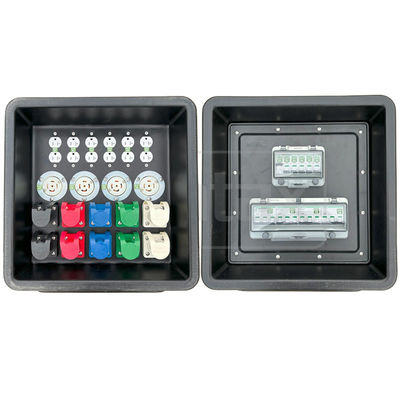 シンタックス MD1 3相 400A HDPE ポータブル ディストリビューション ボックス IP67 UL リストの Nema ソケット 430x380x460mm