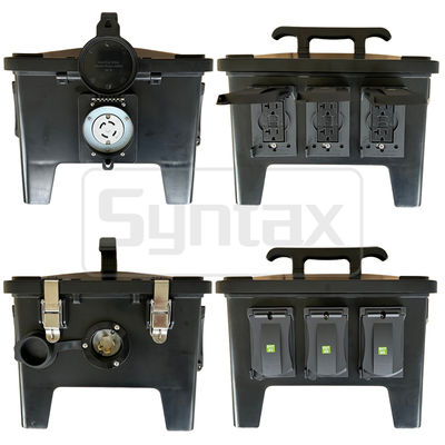 シンタックス MP24 防水 携帯型電源配送装置 30A 単相 2 極 4 ワイヤ UL/ETL リスト受信機