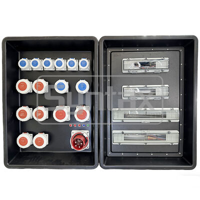 Syntax MD4 三相 125AMP IP67 防水 HDPE ポータブル電源分配盤 カタール FIFA スポーツイベント用 630x430x900mm