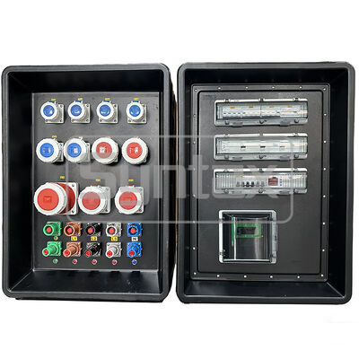 IP67 防水 400AMP HDPE FIFA スポーツイベント用の車輪付き携帯電源配送箱