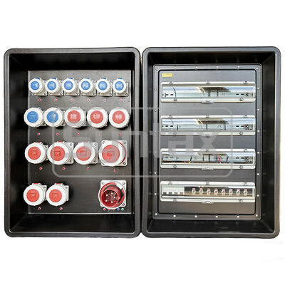 Syntax MD4 三相 IP67 防水 125A/5P HDPE ポータブル電源分配盤 (カタール FIFA スポーツイベント用) 630x430x900mm